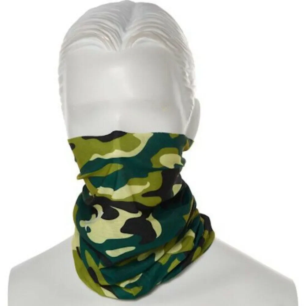 Hurley Neck Gaiter Face Mask Scarf Headband Multi-Use One Size Camo